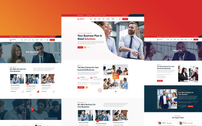 Power sa- Business en IT-oplossingen PSD-sjabloon