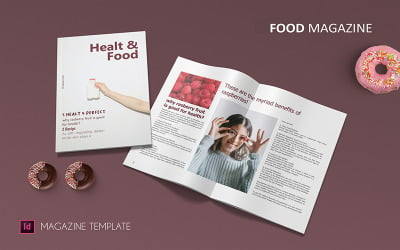 健康与食品 - 杂志模板