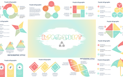 Mall Powerpoint Infographics mångsidig, kreativ och modern