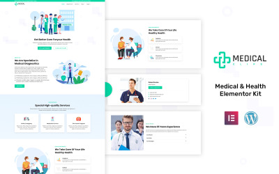Medicinsk klipp - Healthcare Elementor Kit