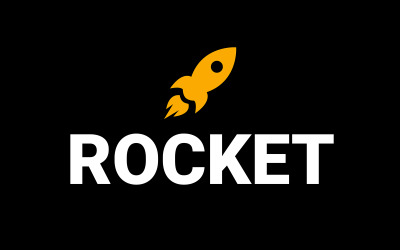 Modèle de conception de logo de fusée