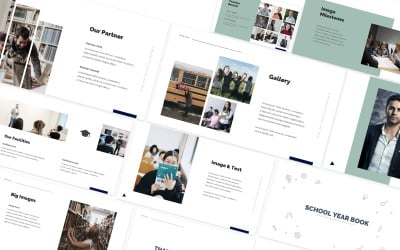 School Year Book Powerpoint Template
