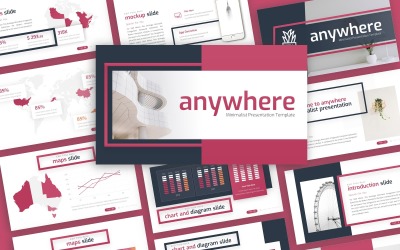 Anywhere - Minimalistická víceúčelová šablona PowerPoint