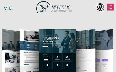VeeFolio - Kit de modèles d&amp;#39;élément de portefeuille d&amp;#39;agence