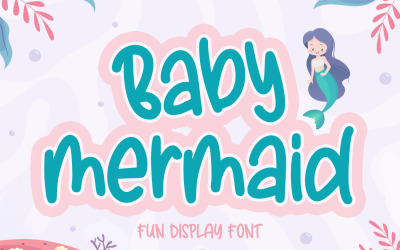 Baby Mermaid - Police d&amp;#39;affichage amusante