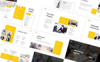 Agencja reklamowa Biznes Szablon Googleslides
