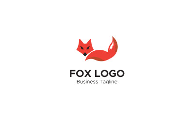 Fox logo design och mall