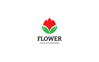 Квітка шаблон оформлення логотипу