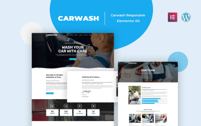 CarWash - Auto Elementor 套件