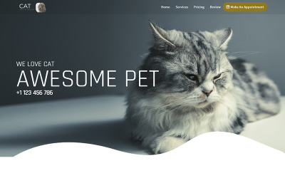 Cato - Animals and Pet Shop Landing Page
