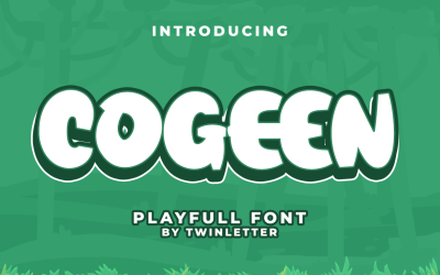 Cogeen - Játékos megjelenítő betűtípus