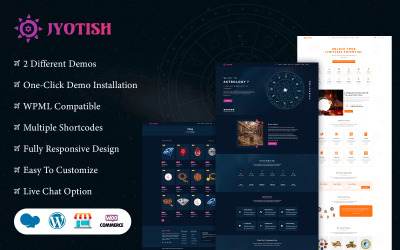 Jyotish – тема WordPress з гороскопом і астрологією з генератором вмісту AI