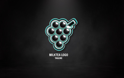 Milktea-logo - bedrijfslogo-sjabloon