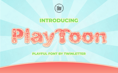 Playtoon - Speels lettertype