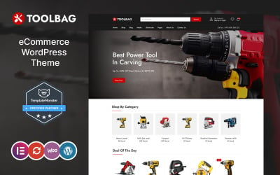 Toolbag – Werkzeuge und Ausrüstung sowie Ersatzteile Elementor WooCommerce Theme