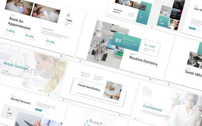 Vertrouwelijke tandarts PowerPoint-sjabloon
