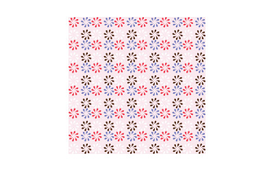 Patrón de diseño de tela de flores