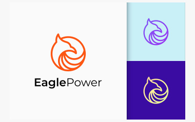 Símbolo del logotipo del águila de poder y libertad