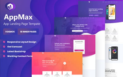 Appmax - Tema WordPress de aterrizaje de aplicaciones