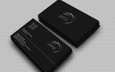 Black corporate business card so-146