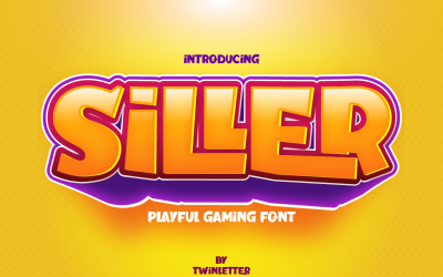 Siller - hravé zobrazovací písmo