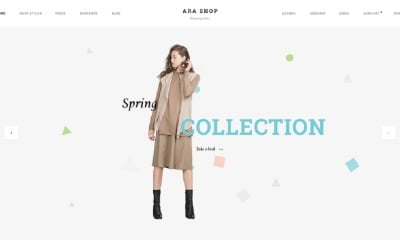 Ara - Modello PSD multiuso per negozio di moda