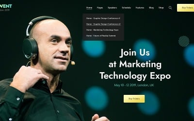 Ewent - Template PSD para eventos e conferências