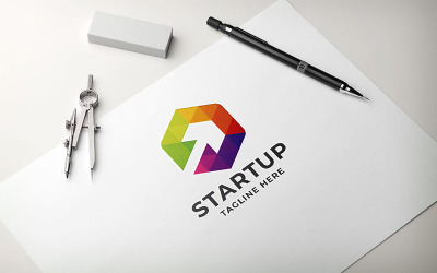 Logotipo de startup profissional