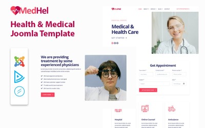 MedHel - šablona Joomla pro zdraví a lékařství