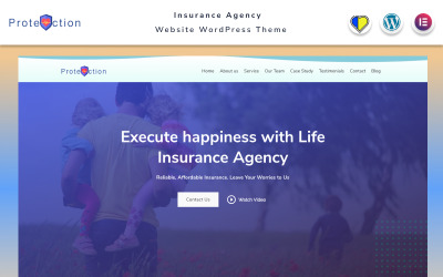 Skydd - Försäkringsbyråns webbplats WordPress -tema