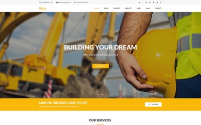 Visla | PSD-Vorlage für Mehrzweckbau