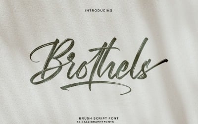 Brothels Handwritten Brush Font