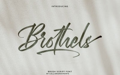 Carattere pennello scritto a mano di bordelli