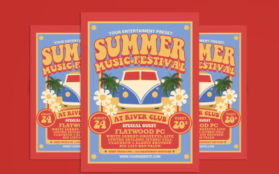 Festival de música de verano hippies