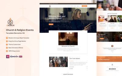 教堂 - 宗教元素工具包