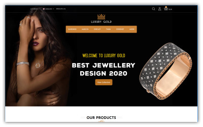 Luxe goud - Juwelier Opencart-thema