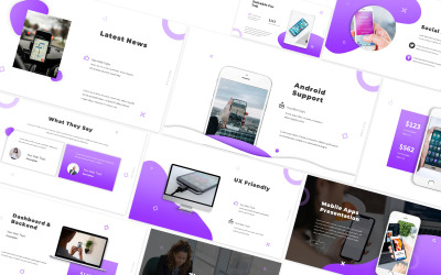 Modello PowerPoint per app per dispositivi mobili