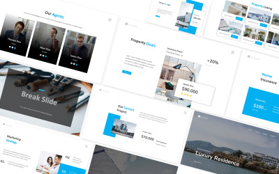 Luxusimmobilien Google Slides Vorlage
