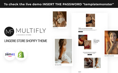 Tiszta Multifly Lingerie Store Shopify téma
