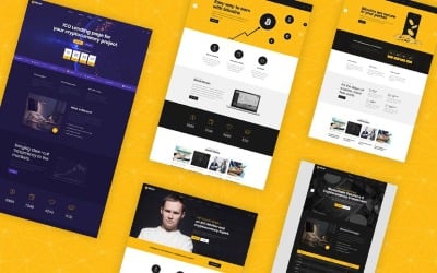 Bitcoin - ICO and Cryptocurrency PSD Template