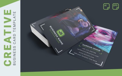 Photographer Identity Business Card Template