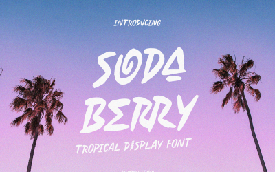 Soda Berry - Tropische displaylettertypen