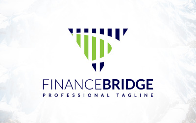 Финансовый Мост Победы Финансовый Дизайн Логотипа