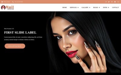 Nail Design - Bootstrap Studio Projekt - Bootstrap V5 - HTML CSS Template