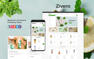 Zivero - Organic & Beauty PrestaShop sablon