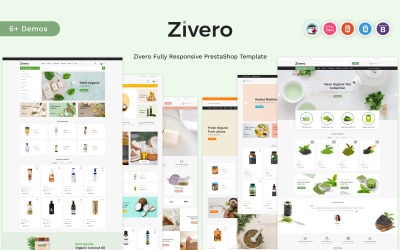 Zivero - Шаблон PrestaShop для органічних продуктів та краси