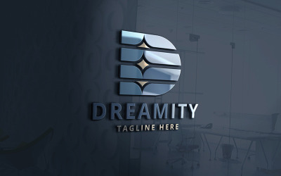 Dreamity lettre D Logo professionnel