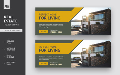 Couverture Facebook de l&amp;#39;immobilier Réseaux sociaux