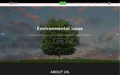 Envo - Environmental Charity Landing Page Template