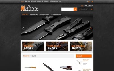 Бесплатный военный адаптивный шаблон OpenCart